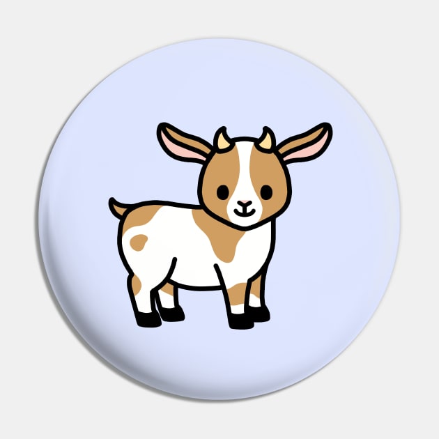 Goat Pin by littlemandyart