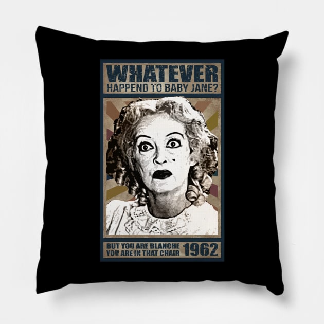 Baby Jane 1962 Pillow by iceeagleclassic