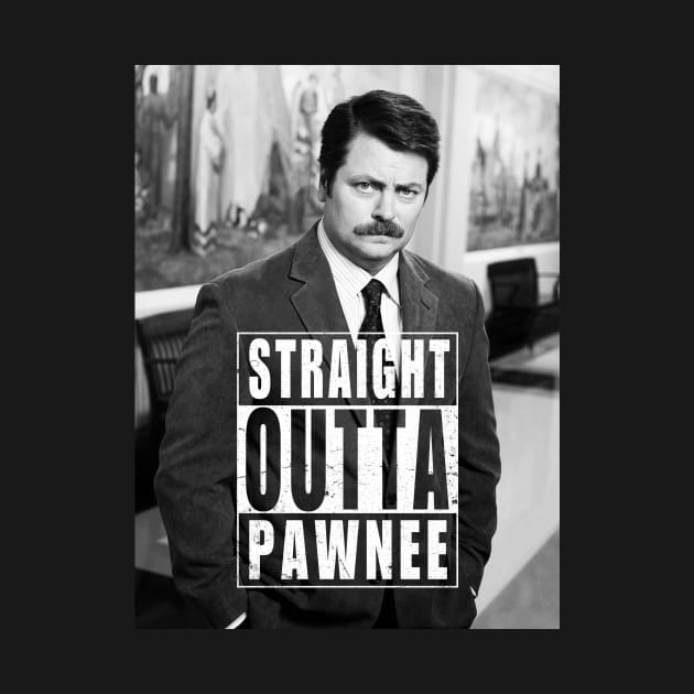 Straight Outta Pawnee by Huemanitee