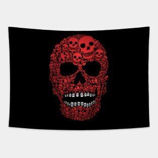 Halloween Dead Skull Tapestry