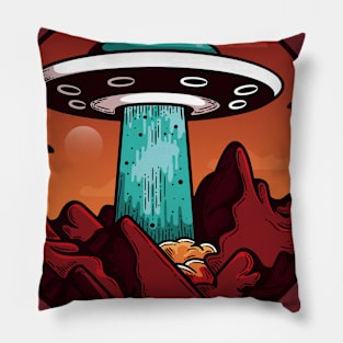 Cows Abduction Revenge Pillow