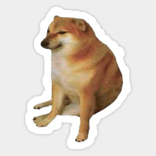 Doggo with hat meme Sticker for Sale by p0pculture3