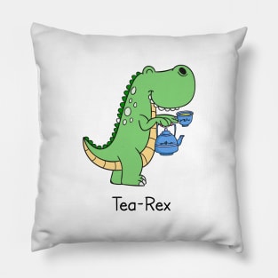 Tea Rex Pillow