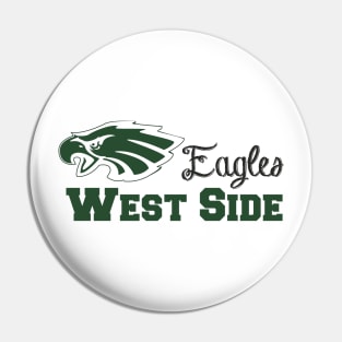 West Side Eagles Mascot T Pin