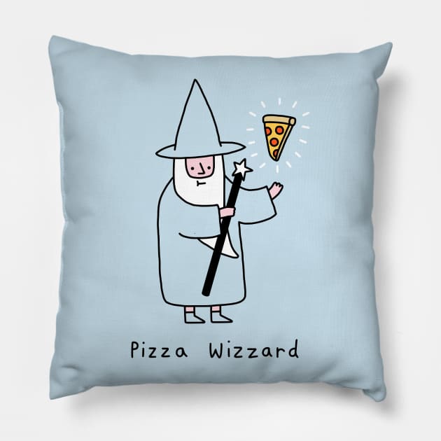 Pizza Wizzard Pillow by obinsun