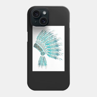 Headdress dream teal Phone Case