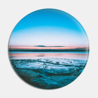 Dawn at an Icy Beach in Tracadie, New Brunswick Canada v2 Pin