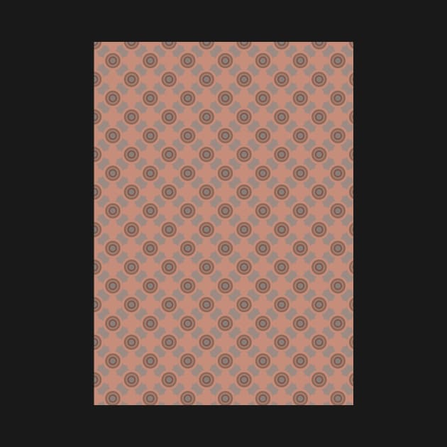 Orange and Gray Circles Pattern by erichristy