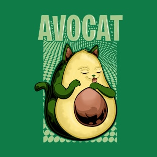 cat avocado funny T-Shirt