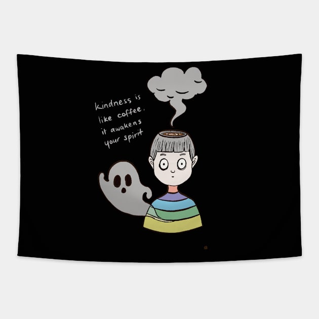 Coffee head Tapestry by cgcreation