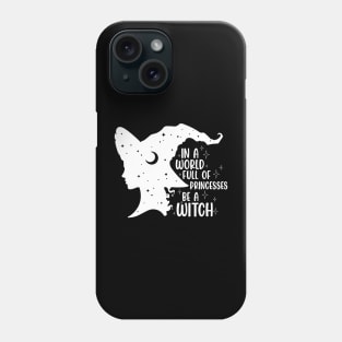 Feminist Girly Witchy Halloween Princess White Phone Case