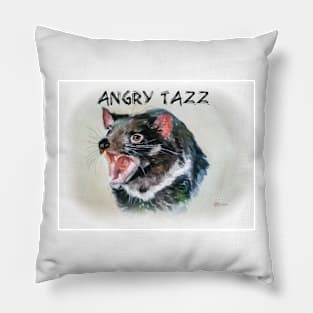 Angry TAZZ the Tazzy Devil Pillow