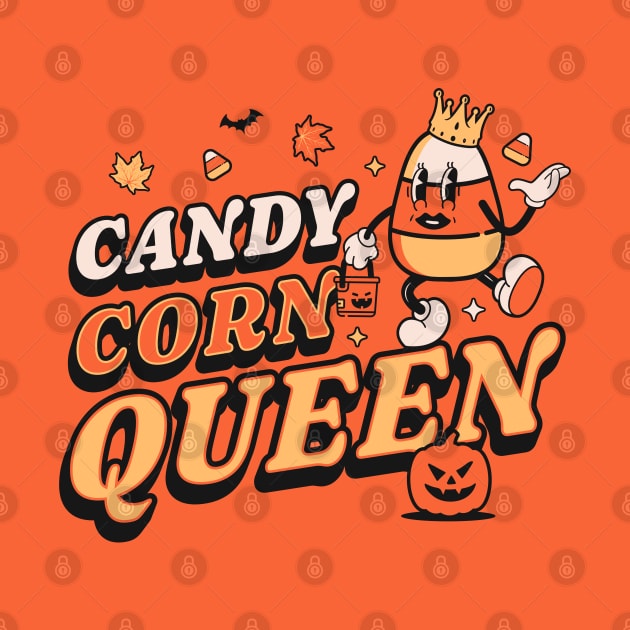 Candy Corn Queen - Retro Vintage Halloween by OrangeMonkeyArt