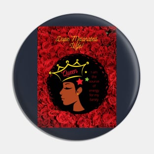 Melanated Black Queen Pin