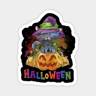 Cat Halloween Magnet