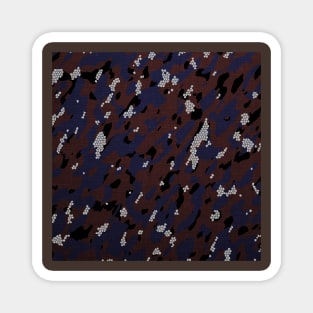 Camouflage - Brown And Purple Sliver Magnet