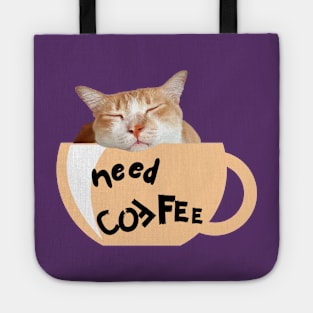 Need Coffee (Orange Cup) Tote