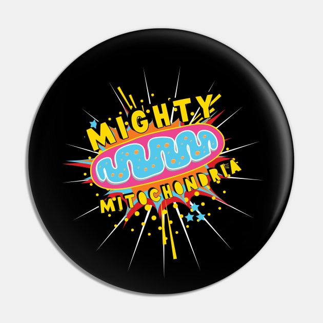 Mighty Mitochondria Science Geek Pin by Giggias