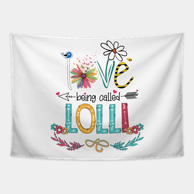 Love Being Called Lolli Happy Mother's Day Tapestry by KIMIKA