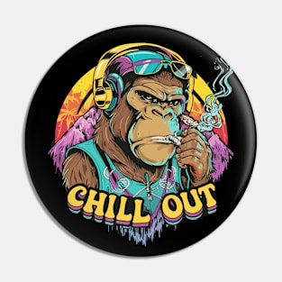 Jungle Vibe: The Hip Hop Gorilla Pin