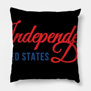 Red White and Blue Independence Day of United States Pillow