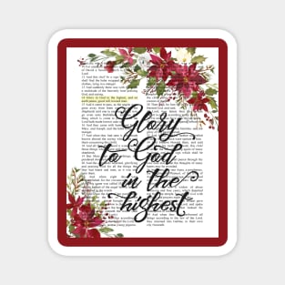 Glory to God in the Highest, Christmas Bible Verse Magnet