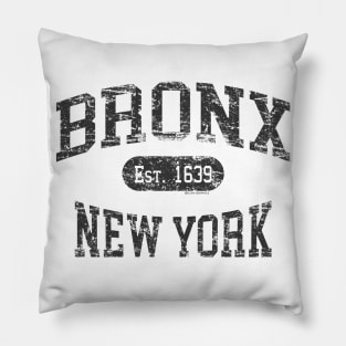 Bronx NY Vintage Distressed Retro Print Pillow