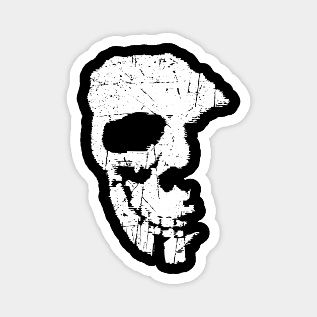 Skull Floral Skeleton Magnet by SkullGrungeSHOP