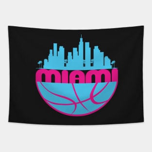 Miami Basketball Tapestry