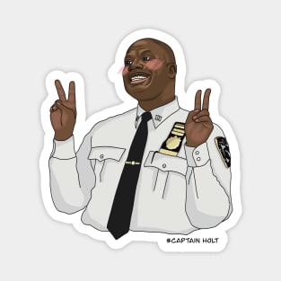 Captain Raymond holt - peace sign Magnet