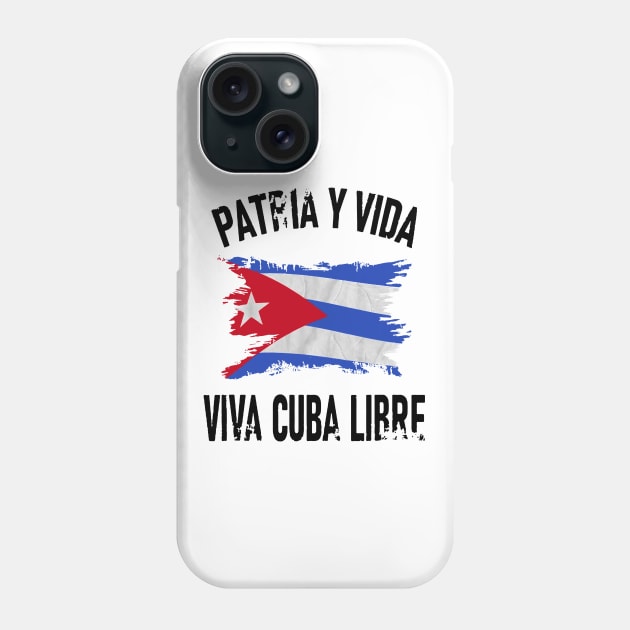 Cuba Libre Freedom Free Cuba Vintage Cuban Flag Phone Case by dyazagita