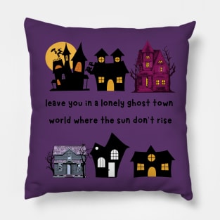 Lonely Ghost Town Halloween Morgan Wallen Pillow