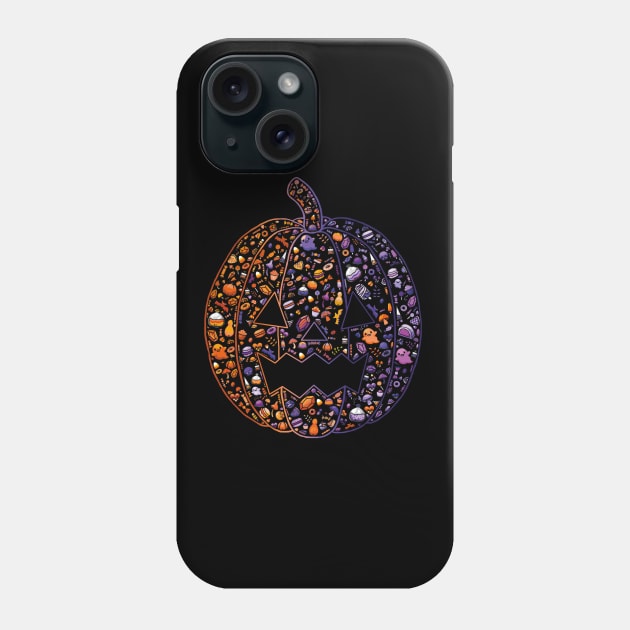 Halloween pumpkin Phone Case by HighFives555