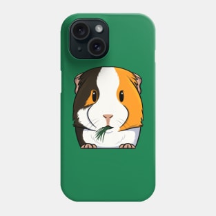 Tri-Color Smooth Coat Guinea Pig Phone Case