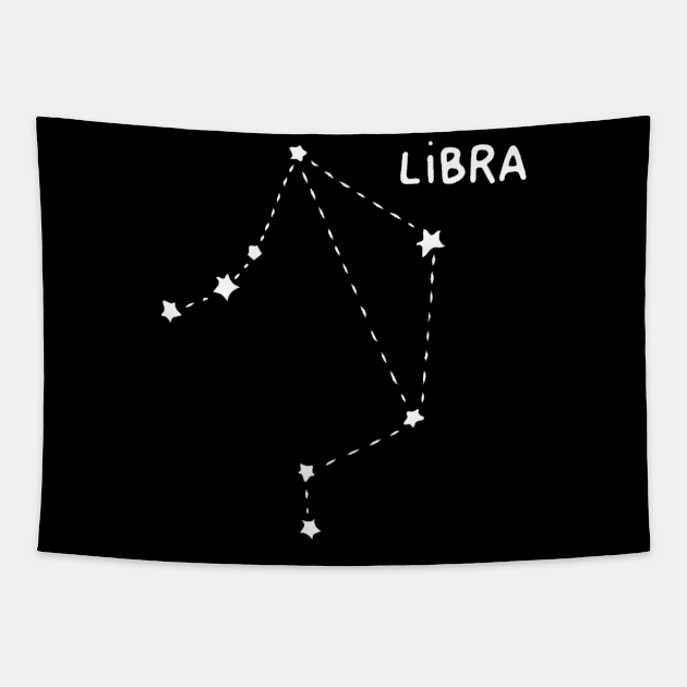 Zodiac Sign - Libra Tapestry by Uwaki