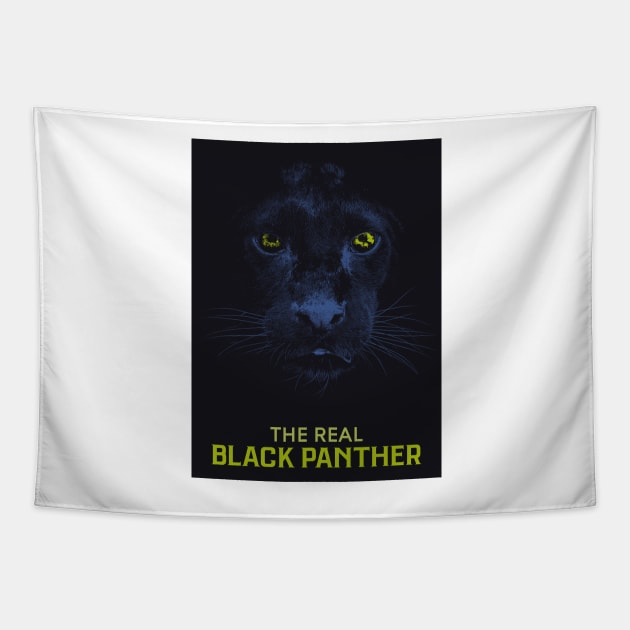 The Real Black Panther Graphic Art Tapestry by boholoc0