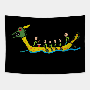 Dragon Boat Racing Tapestry