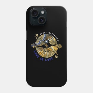 Proud Supporter of Love is Love Rainbows - Golden Warrior Phone Case