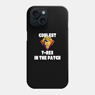 Halloween coolest t-rex in the patch Phone Case