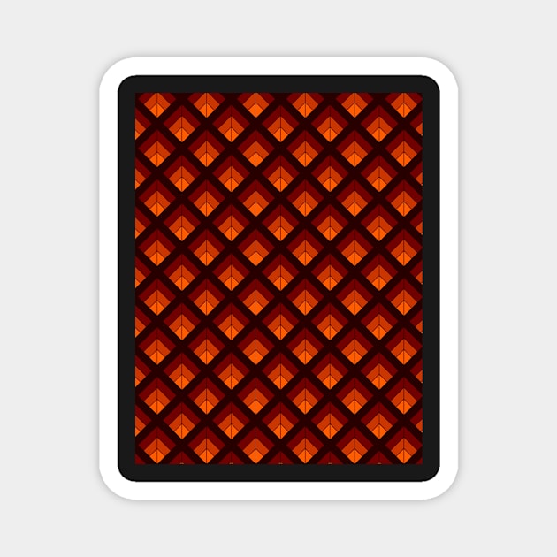 Abstract orange stripes Magnet by Tshirtstory