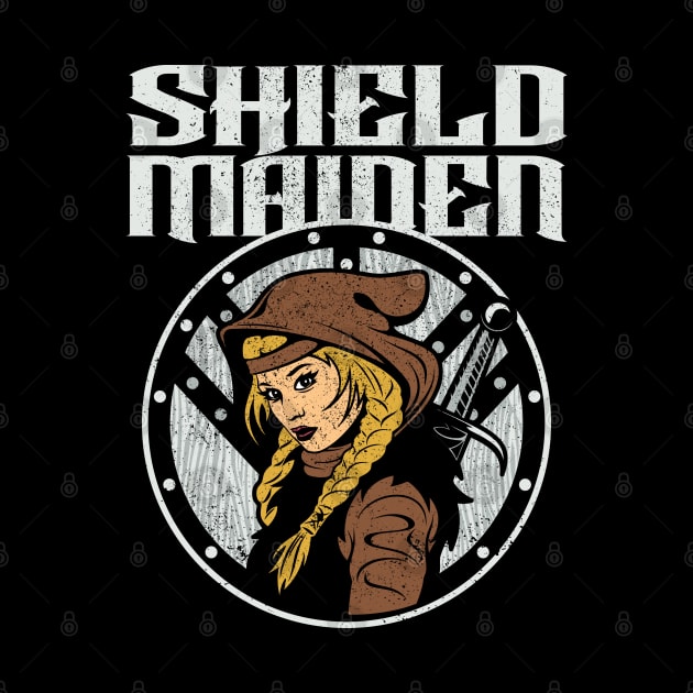 Shieldmaiden Viking Warrior Shield Maiden by RadStar