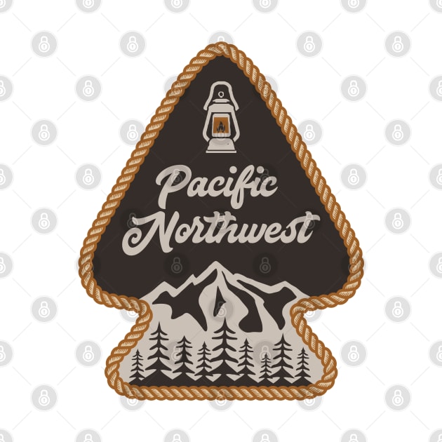 Pacific Northwest Arrowhead Badge by happysquatch