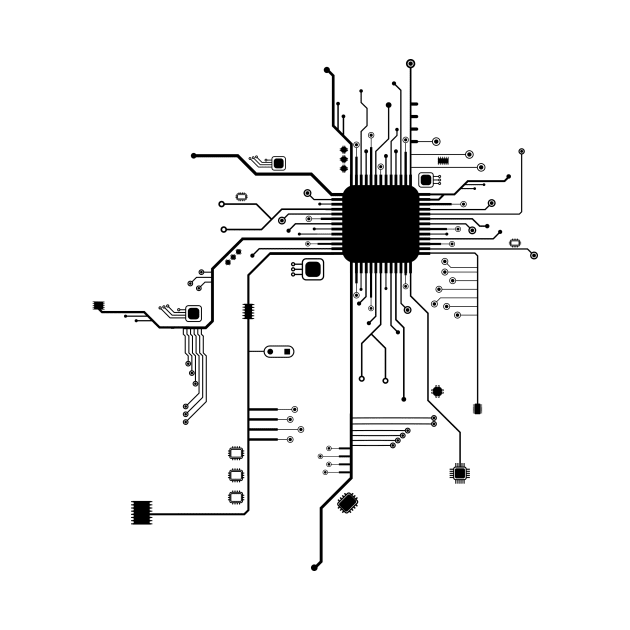 Heart Circuit Board by Printadorable
