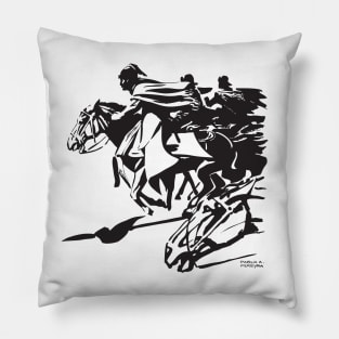 Gaucho Cavalry Charge by PPereyra Pillow