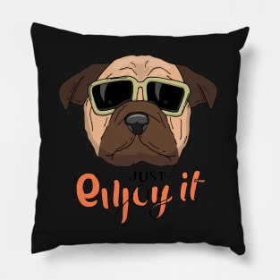 Dog Wearing Sunglasses Pillow
