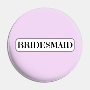 Bridesmaid on wedding day Pin