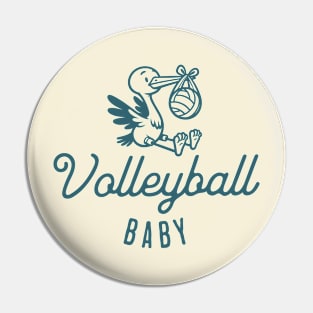 Volleyball Baby Pin