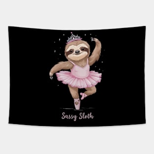 Cute sassy sloth dancer Tapestry