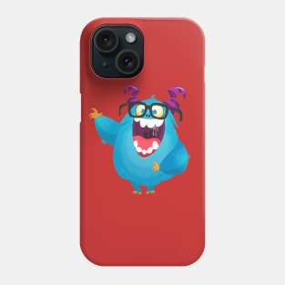 Blue Monster Phone Case