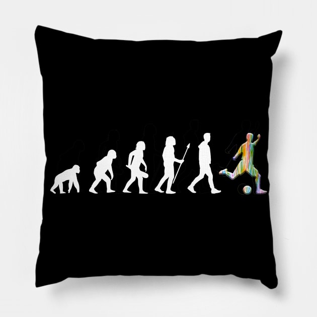 evolution_soccer Pillow by OMARMAH